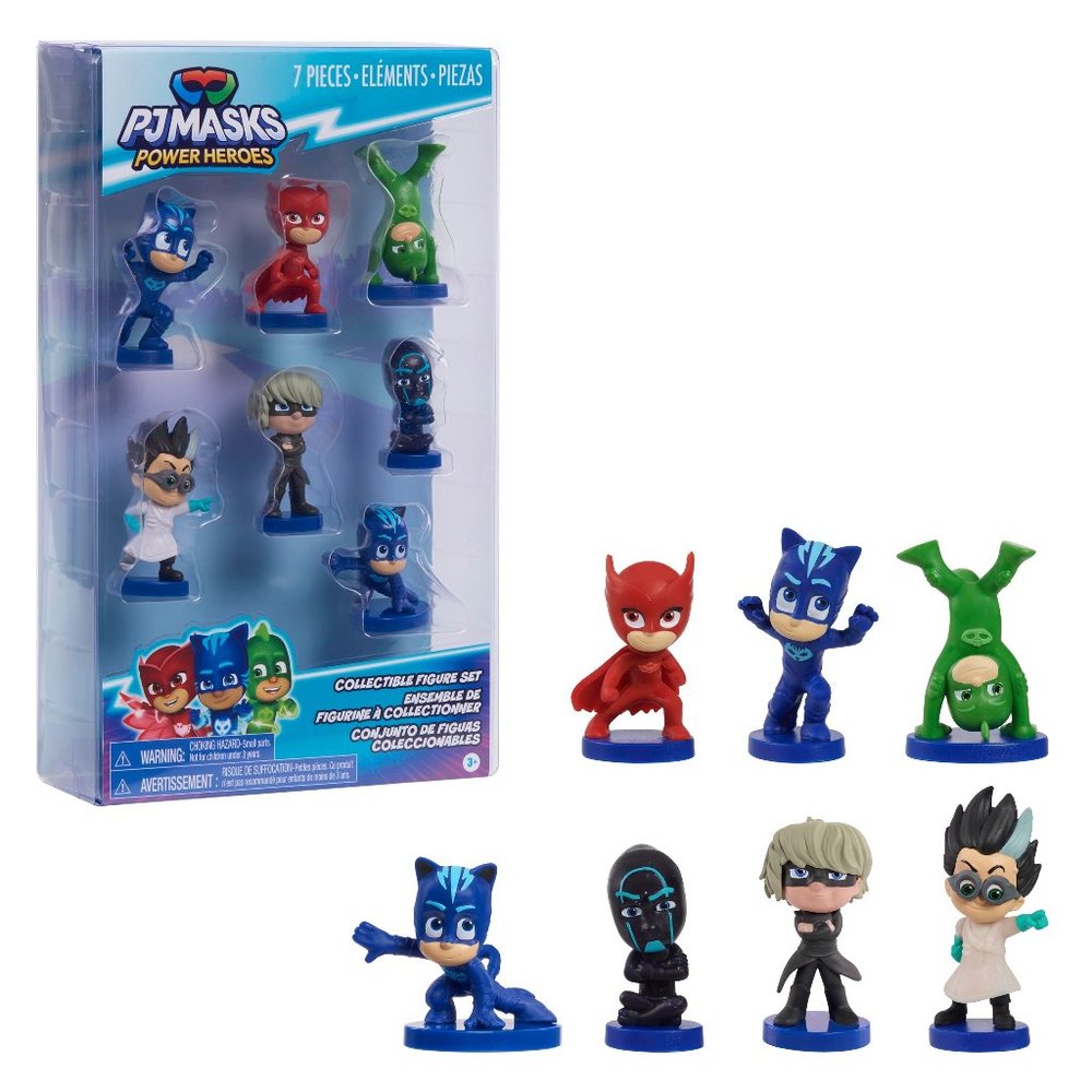 PJ Masks 7-piece Collectible Figure Set, Kids Toys for Ages 3 up